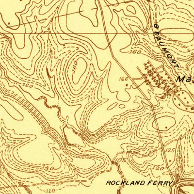 United States Geological Survey Rockland, TX (1928, 24000-Scale) digital map