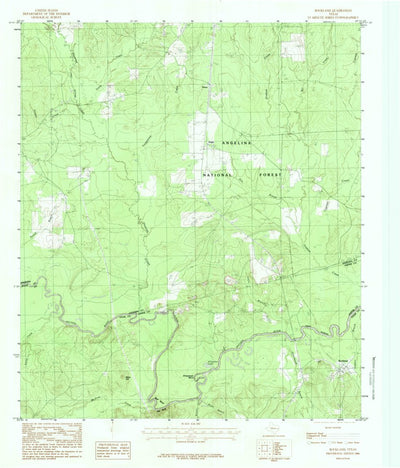 United States Geological Survey Rockland, TX (1984, 24000-Scale) digital map