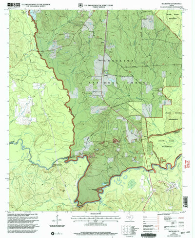 United States Geological Survey Rockland, TX (2003, 24000-Scale) digital map