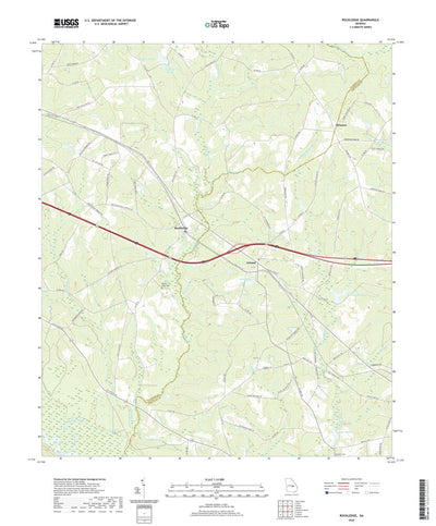 United States Geological Survey Rockledge, GA (2020, 24000-Scale) digital map