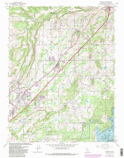 United States Geological Survey Rocklin, CA (1967, 24000-Scale) digital map