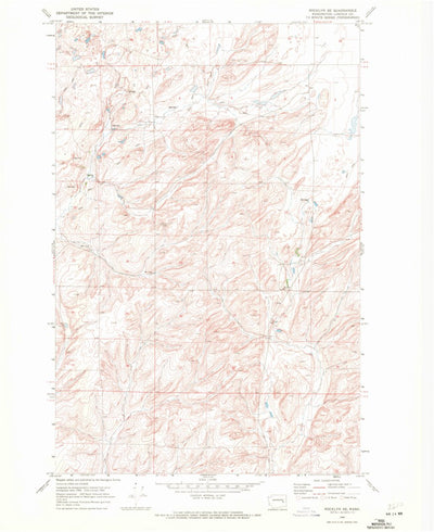 United States Geological Survey Rocklyn SE, WA (1969, 24000-Scale) digital map