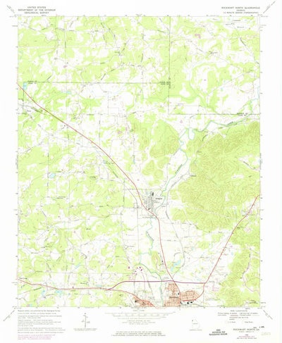 United States Geological Survey Rockmart North, GA (1968, 24000-Scale) digital map