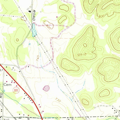 United States Geological Survey Rockmart North, GA (1968, 24000-Scale) digital map
