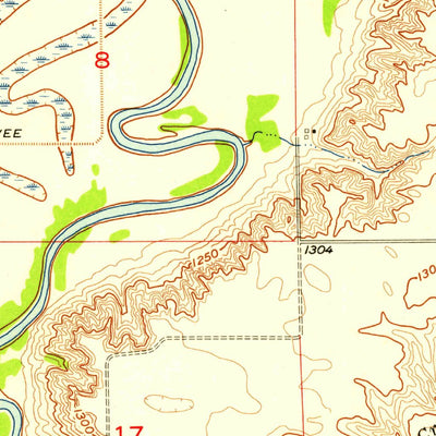 United States Geological Survey Rockport Colony, SD (1957, 24000-Scale) digital map