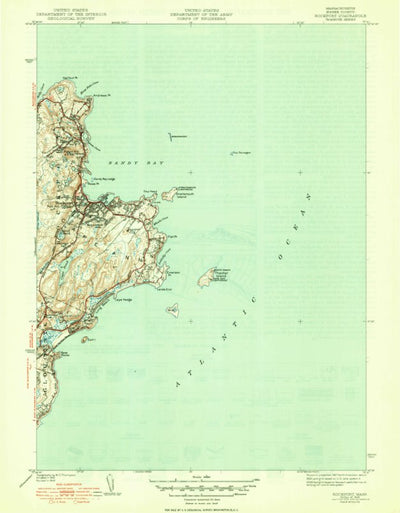 United States Geological Survey Rockport, MA (1945, 31680-Scale) digital map