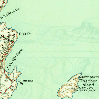 United States Geological Survey Rockport, MA (1945, 31680-Scale) digital map