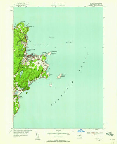 United States Geological Survey Rockport, MA (1949, 24000-Scale) digital map