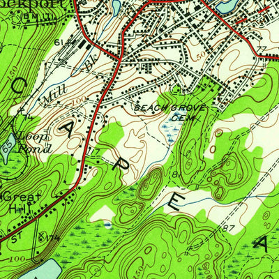 United States Geological Survey Rockport, MA (1949, 24000-Scale) digital map