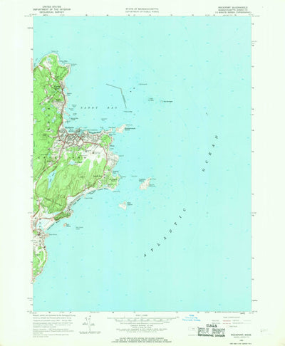 United States Geological Survey Rockport, MA (1960, 24000-Scale) digital map