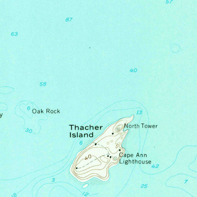 United States Geological Survey Rockport, MA (1960, 24000-Scale) digital map
