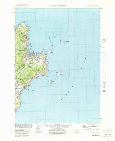 United States Geological Survey Rockport, MA (1973, 24000-Scale) digital map