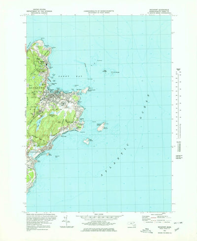 United States Geological Survey Rockport, MA (1973, 25000-Scale) digital map
