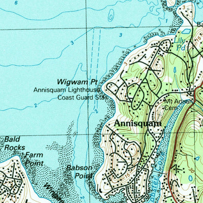 United States Geological Survey Rockport, MA (1984, 25000-Scale) digital map