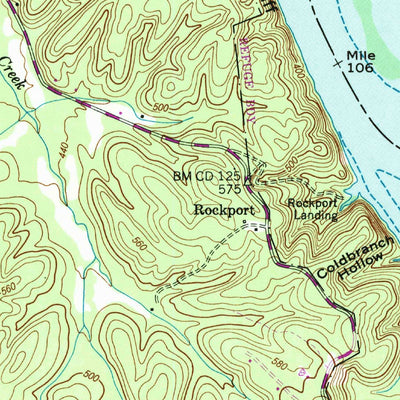 United States Geological Survey Rockport, TN (1950, 24000-Scale) digital map