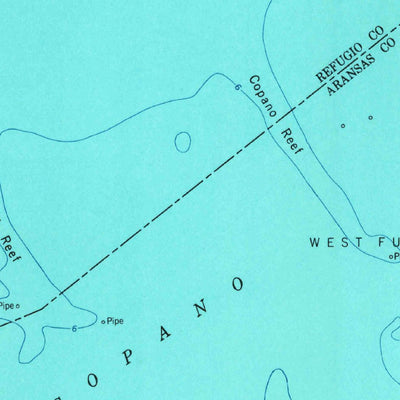 United States Geological Survey Rockport, TX (1954, 62500-Scale) digital map
