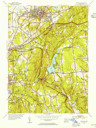 United States Geological Survey Rockville, CT (1953, 31680-Scale) digital map