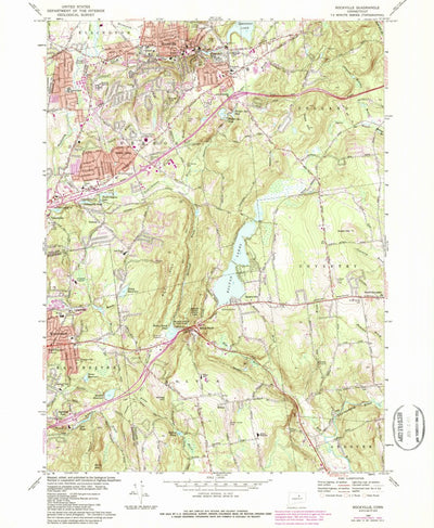 United States Geological Survey Rockville, CT (1967, 24000-Scale) digital map