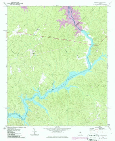 United States Geological Survey Rockville, GA (1972, 24000-Scale) digital map