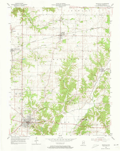 United States Geological Survey Rockville, IN (1955, 24000-Scale) digital map