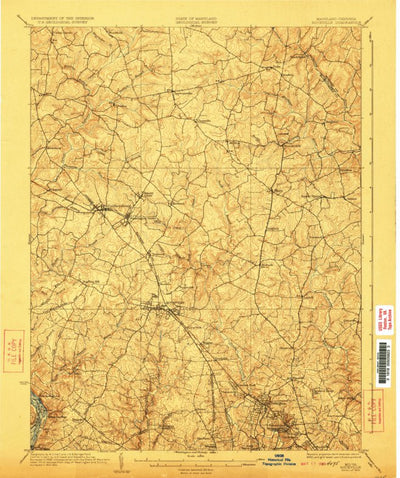 United States Geological Survey Rockville, MD-VA (1923, 62500-Scale) digital map