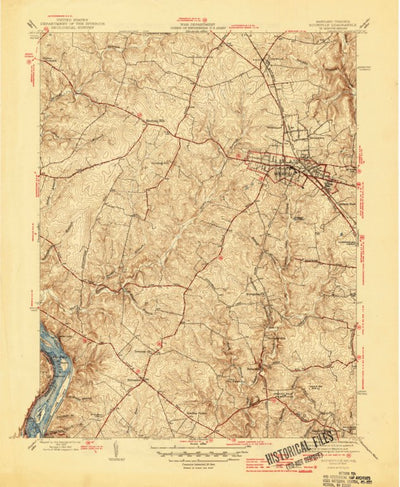 United States Geological Survey Rockville, MD-VA (1945, 31680-Scale) digital map