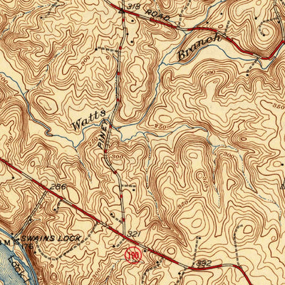United States Geological Survey Rockville, MD-VA (1945, 31680-Scale) digital map