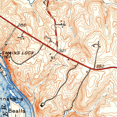 United States Geological Survey Rockville, MD-VA (1951, 24000-Scale) digital map