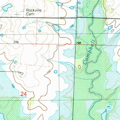 United States Geological Survey Rockville, MO (1991, 24000-Scale) digital map