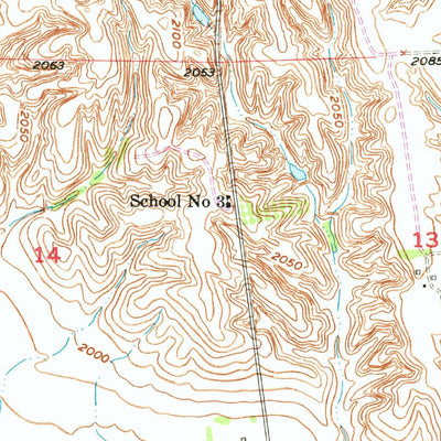 United States Geological Survey Rockville, NE (1953, 24000-Scale) digital map