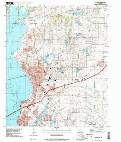 United States Geological Survey Rockwall, TX (1995, 24000-Scale) digital map