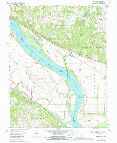 United States Geological Survey Rockwood, IL-MO (1968, 24000-Scale) digital map
