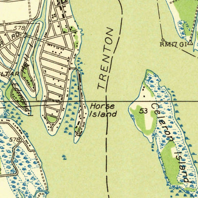 United States Geological Survey Rockwood, MI (1936, 31680-Scale) digital map