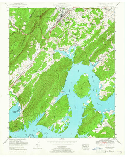 United States Geological Survey Rockwood, TN (1952, 24000-Scale) digital map