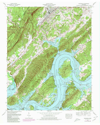 United States Geological Survey Rockwood, TN (1969, 24000-Scale) digital map