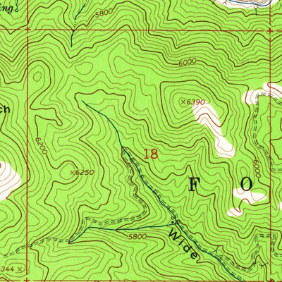 United States Geological Survey Rocky Bar, ID (1964, 24000-Scale) digital map