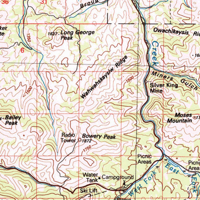 United States Geological Survey Rocky Boy, MT (1993, 100000-Scale) digital map