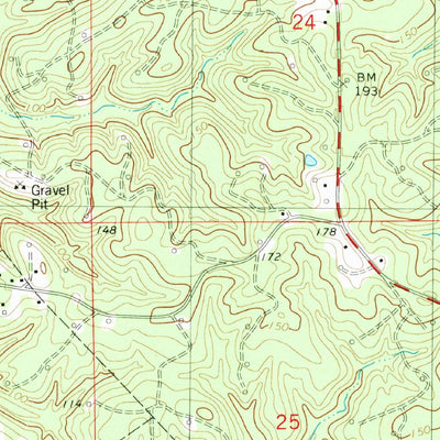 United States Geological Survey Rocky Branch, LA (1982, 24000-Scale) digital map