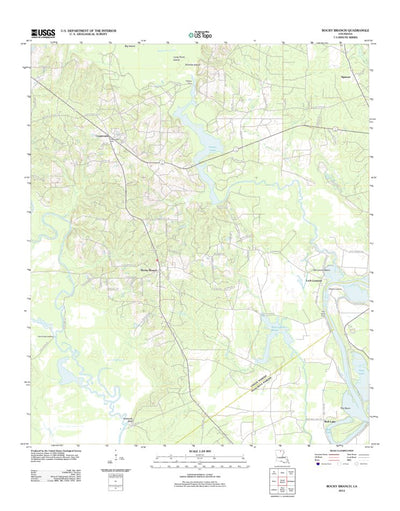 United States Geological Survey Rocky Branch, LA (2012, 24000-Scale) digital map