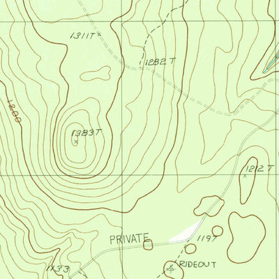 United States Geological Survey Rocky Brook, ME (1987, 24000-Scale) digital map
