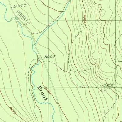 United States Geological Survey Rocky Brook, ME (1987, 24000-Scale) digital map
