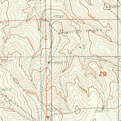 United States Geological Survey Rocky Butte Gulch, WY (1984, 24000-Scale) digital map