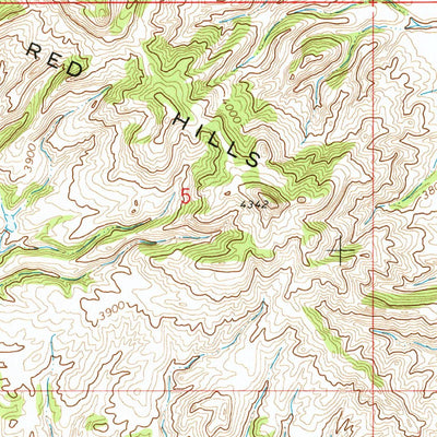 United States Geological Survey Rocky Butte, WY (1972, 24000-Scale) digital map