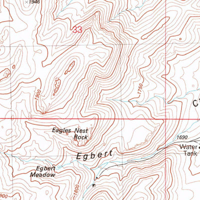 United States Geological Survey Rocky Canyon, NV (1982, 24000-Scale) digital map