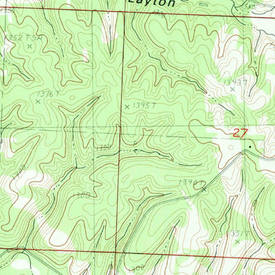 United States Geological Survey Rocky Comfort, MO (1982, 24000-Scale) digital map