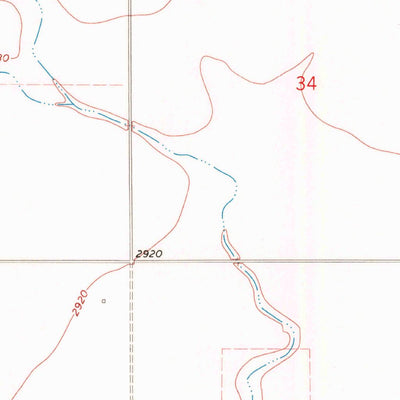 United States Geological Survey Rocky Coulee SW, MT (1970, 24000-Scale) digital map