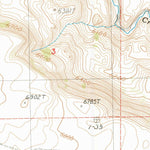 United States Geological Survey Rocky Creek, ID (1987, 24000-Scale) digital map