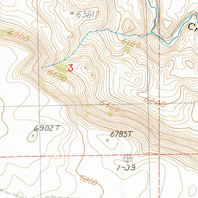 United States Geological Survey Rocky Creek, ID (1987, 24000-Scale) digital map