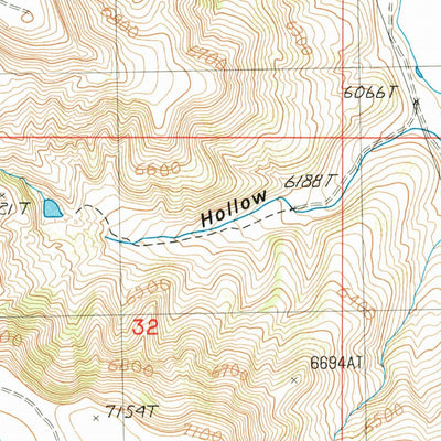 United States Geological Survey Rocky Creek, ID (1987, 24000-Scale) digital map