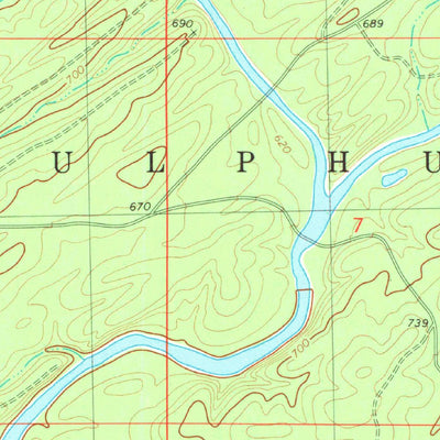 United States Geological Survey Rocky Creek, OK (1982, 24000-Scale) digital map